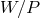 W ∕P