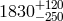 1830+120 −250