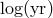 log(yr)