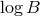 log B