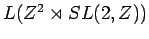 $ L(Z^{2}\rtimes SL(2,Z))$