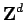 $ {\bf Z}^d$