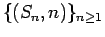 $ \{(S_n, n) \}_{n \ge 1}$