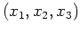 $ (x_1,x_2,x_3)$