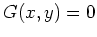 $ G(x,y) = 0$